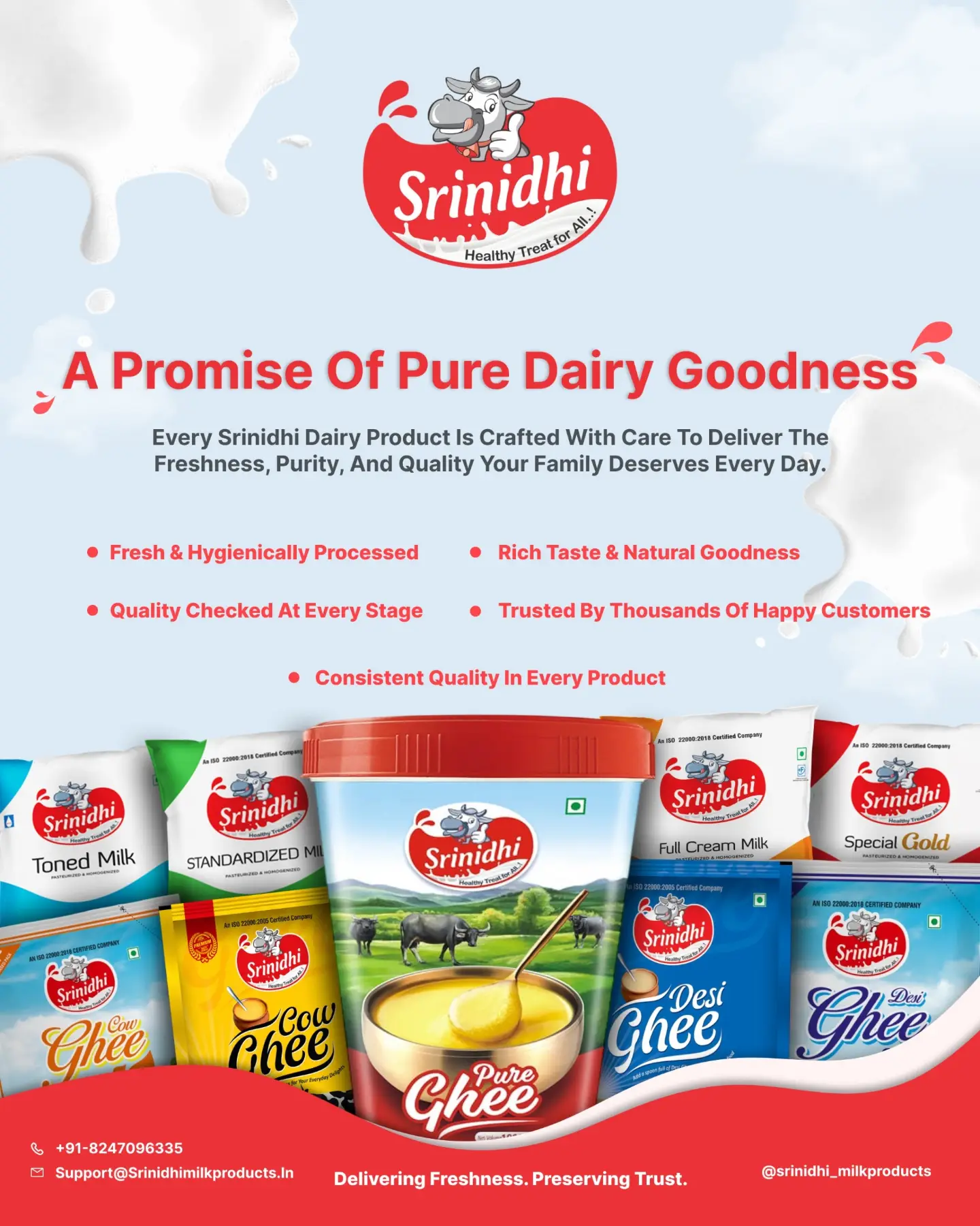 dairy brand product campaign designed by BuzzLocal Media